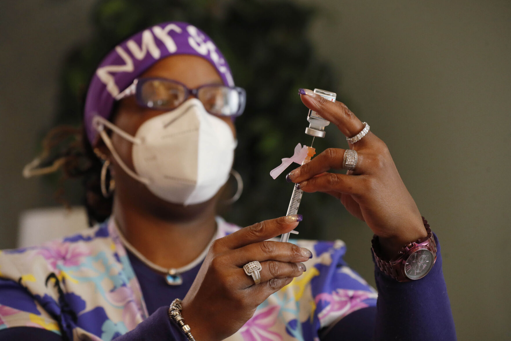Sister Ursuline 100th birthday vaccination